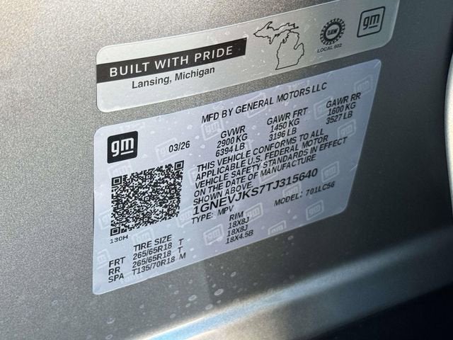 2026 Chevrolet Traverse Z71