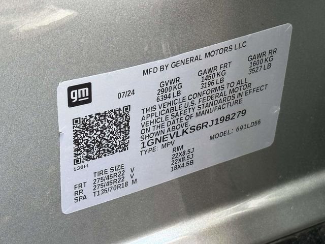 2024 Chevrolet Traverse RS