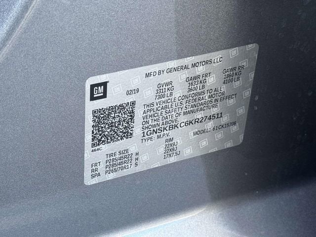 2019 Chevrolet Tahoe LT