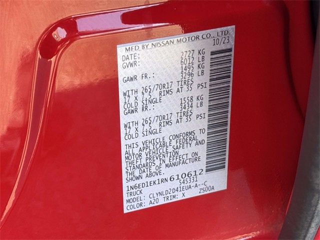 2024 Nissan Frontier PRO-4X