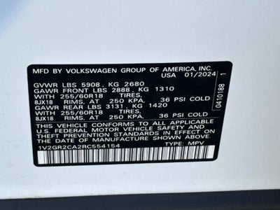 2024 Volkswagen Atlas 2.0T Peak Edition SEL