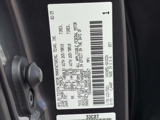 2025 Toyota Sequoia SR5